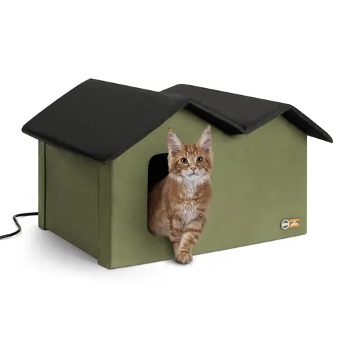 K&H Thermo Outdoor Kitty House Extra Wide (Heated & Unheated)