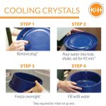 K&H Coolin' Bowl - Cooling Water Bowl for Pets