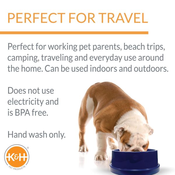 K&H Coolin' Bowl - Cooling Water Bowl for Pets