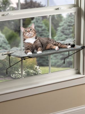 K&H EZ Mount Cat Window Perch Kitty Sill Window Bed