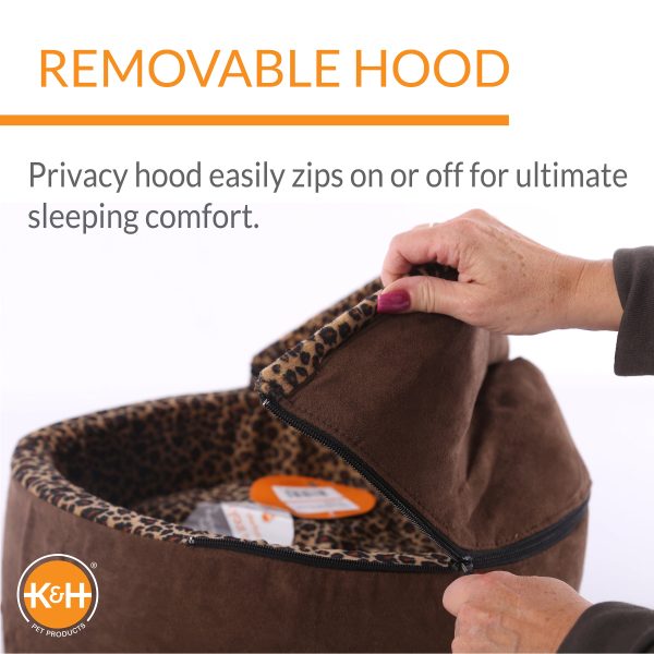 K&H Thermo-Kitty Bed Deluxe Hooded