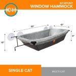 K&H EZ Mount Cat Window Perch Hammock Kitty Sill Window Bed