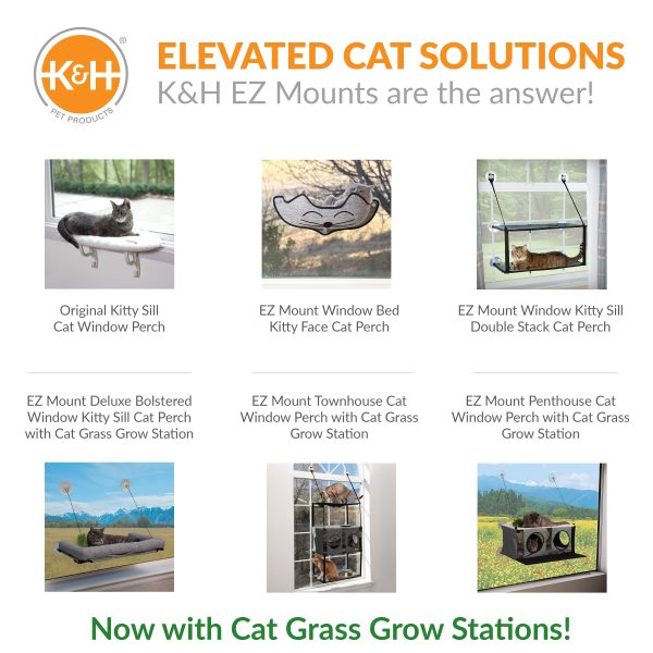 K&H EZ Mount Kitty Sill Deluxe with Bolster