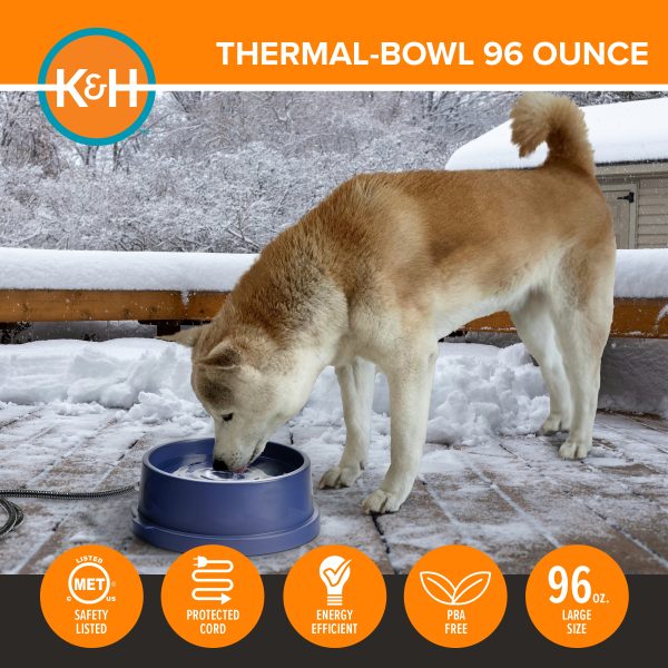 K&H Thermal-Bowl Heated Outdoor Water Bowl