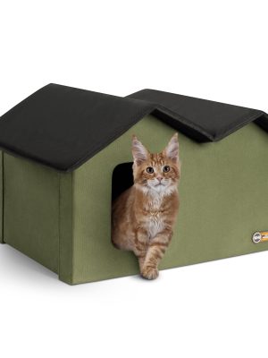 K&H Thermo Outdoor Kitty House Extra Wide (Heated & Unheated)