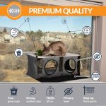 K&H EZ Mount Penthouse Cat Window Perch with Cat Grass Grow Station