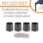 K&H Pet Cot & Pool Replacement Rubber Feet Set