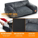K&H Thermo Pet Sofa Indoor Heated Cat Couch Bed