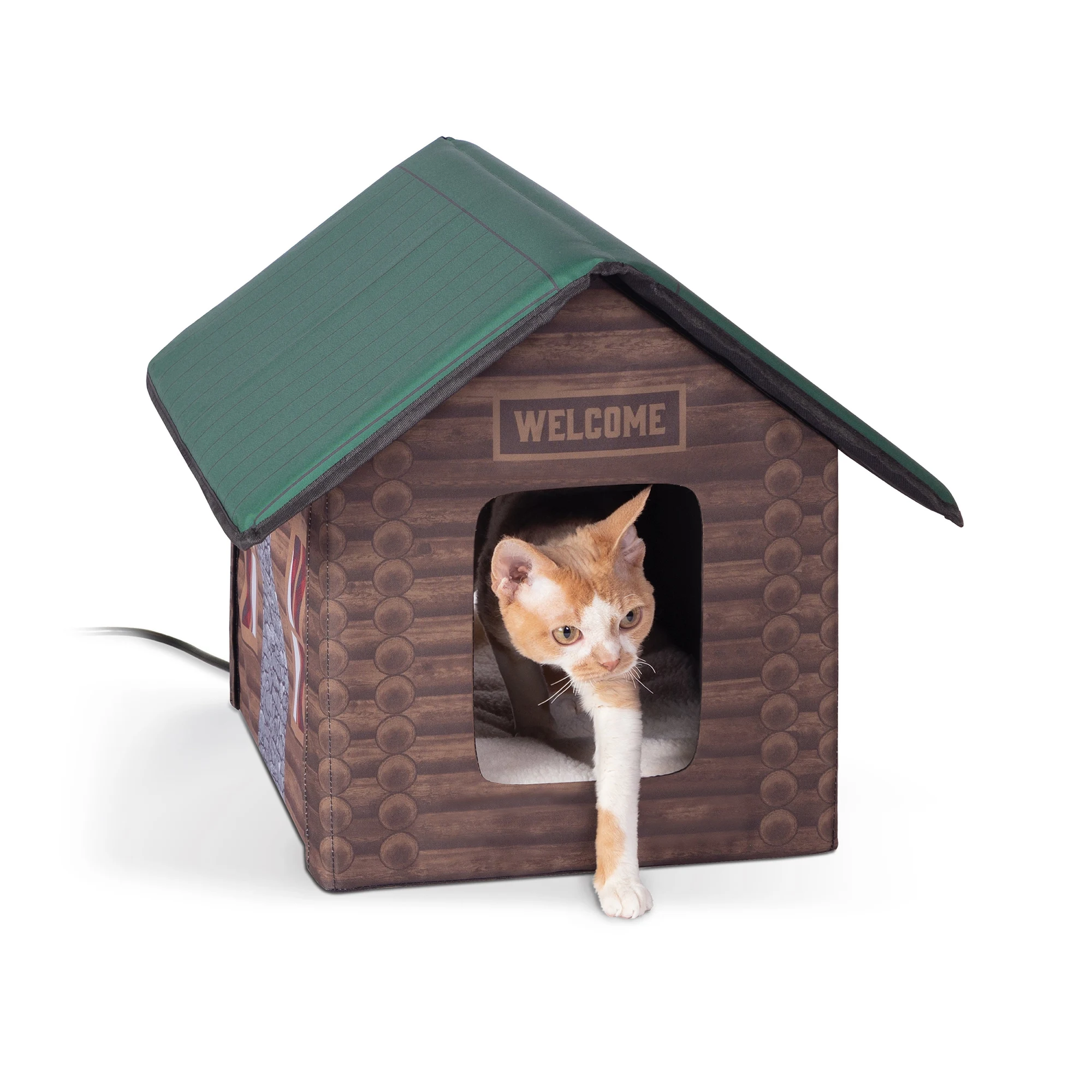 K&H Thermo Outdoor Kitty House Log Cabin